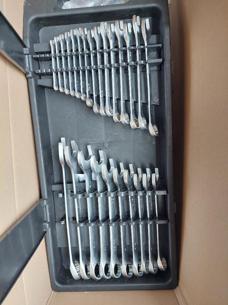 25 nieuwe ring/steeksleutels engelse maat, Enlèvement, Neuf