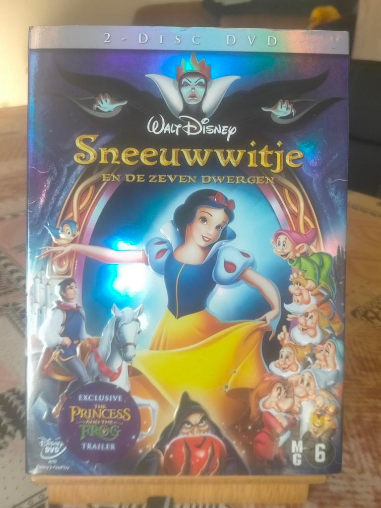 DVD van Sneeuwwitje en de zeven dwergen, Alle leeftijden, Ophalen of Verzenden, Zo goed als nieuw, Tekenfilm
