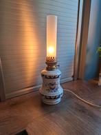 Belle lampe ancienne en faïence fait main Rouen, Enlèvement ou Envoi