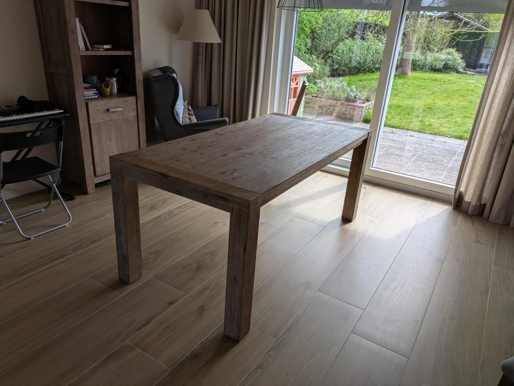 Ensemble de salle à manger ADORNO — 5 meubles — bois massif, Maison & Meubles, Enlèvement, Comme neuf