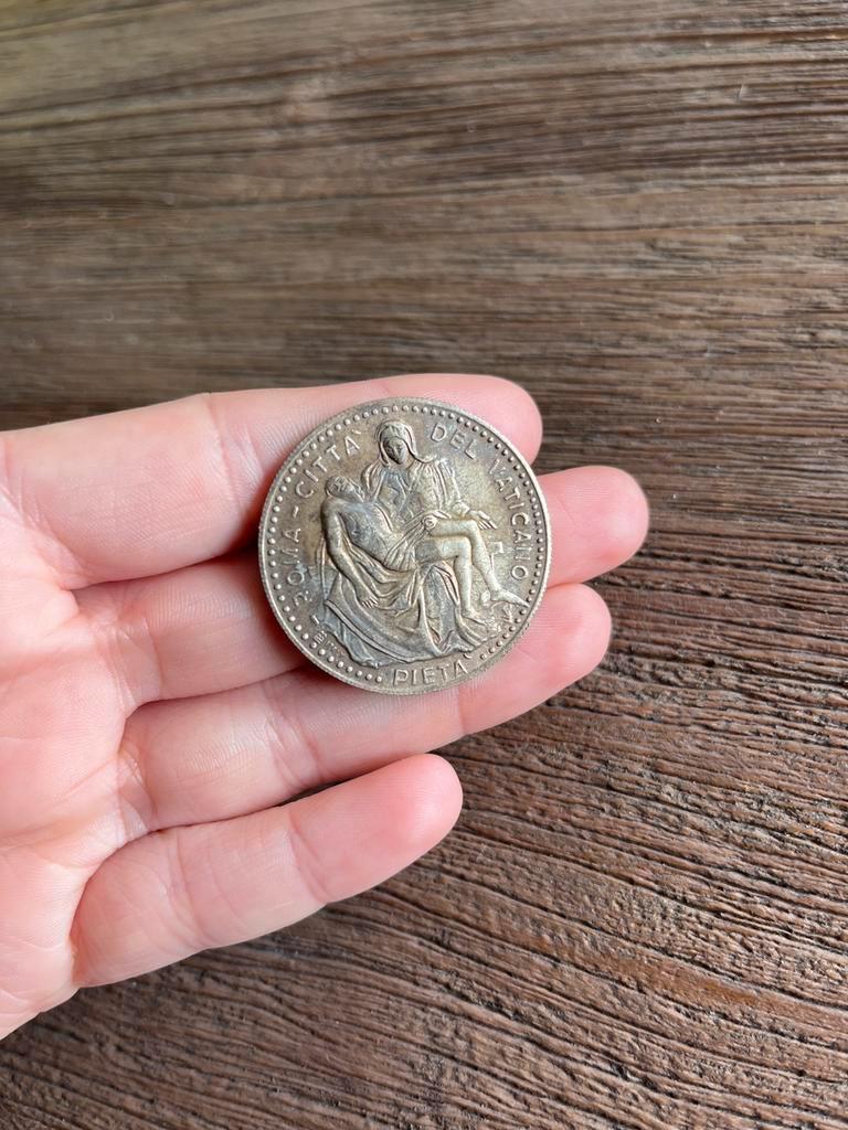 Vaticaan penning Johannes Paulus II Pietà, Postzegels en Munten, Ophalen of Verzenden