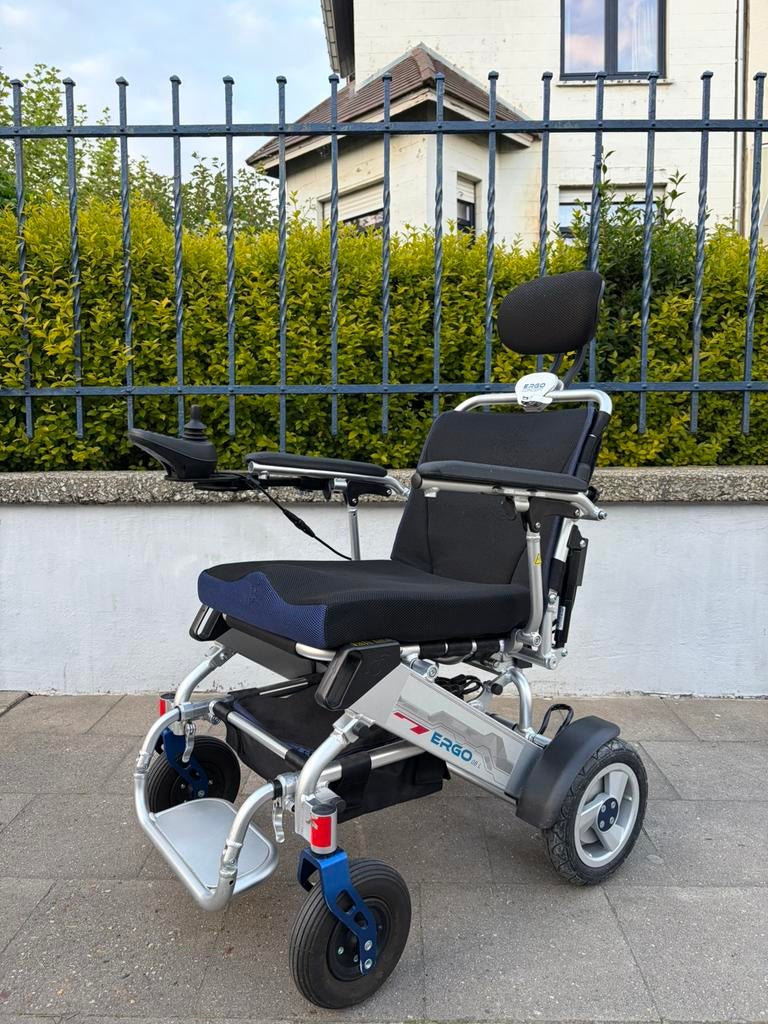 Fauteuil roulant électrique pliable Ergo Concept 08 L, Divers, Enlèvement ou Envoi, Pliant, Comme neuf, Fauteuil roulant électrique