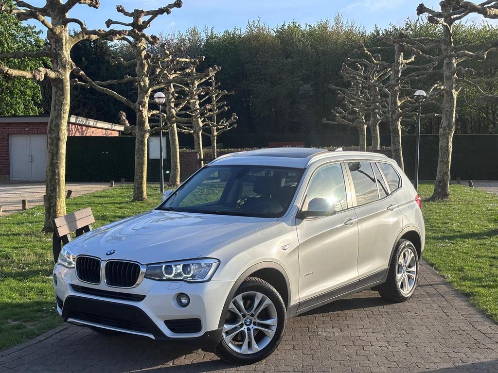 BMW X3 2.0D Automaat Pano Xenon Full 2016 Euro6b, Auto's, BMW, Bi-Xenon koplampen, 1995 cc, Wit, Leder