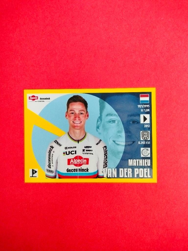 Mathieu van der Poel Panini sticker Tour de France 2024, Ophalen of Verzenden, Nieuw