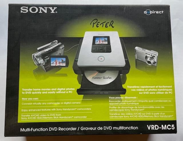 À vendre : Enregistreur DVD multifonction SONY, Enlèvement ou Envoi, Utilisé, Sony