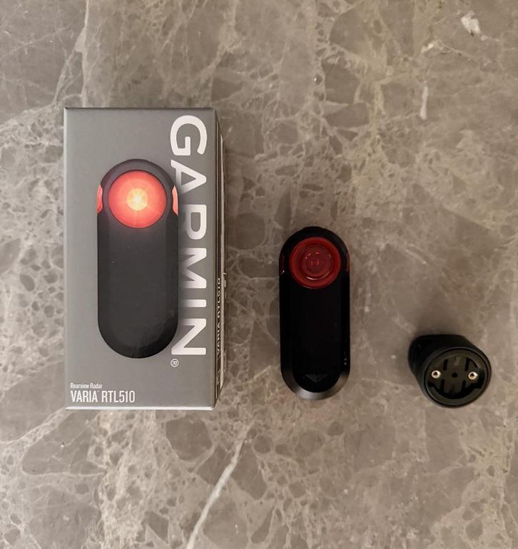 Te koop: Garmin Varia RTL510, Fietsen en Brommers, Fietsaccessoires | Fietsverlichting, Achterlicht, Gebruikt, Accu, Oplaadbaar