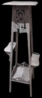 geceruseerde eiken pied de stalle, Ophalen, B, Zo goed als nieuw, Be