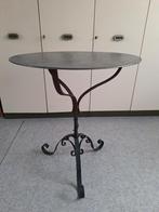 Bistrotafeltje, Tuin en Terras, Tuintafels, Ophalen, Gebruikt, Rond, Metaal