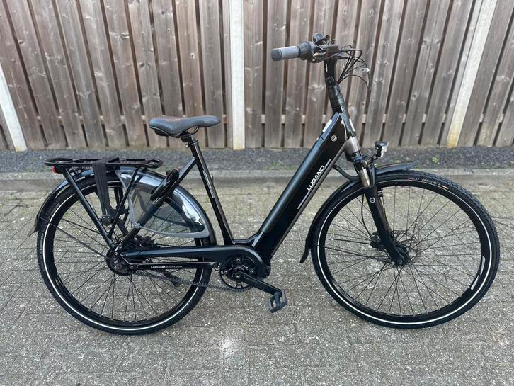 Electrische lugano elo special middenmotor met belt, Fietsen en Brommers, Elektrische fietsen, Zo goed als nieuw, Overige merken
