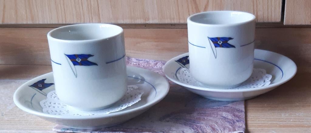 SCHEEPVAART MOOI 2x TAS EN ONDERTAS CMB Cie MARITIME BELGE, Verzamelen, Ophalen of Verzenden