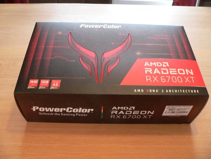 PowerColor Radeon RX 6700XT, Informatique & Logiciels, Cartes vidéo, Comme neuf, AMD, PCI-Express 4.0, GDDR6, Envoi