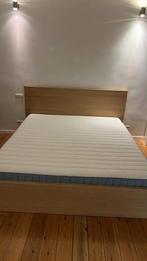 Lit Double King size 180x200 à venir chercher sur place, Comme neuf, Brun, Enlèvement, 180 cm