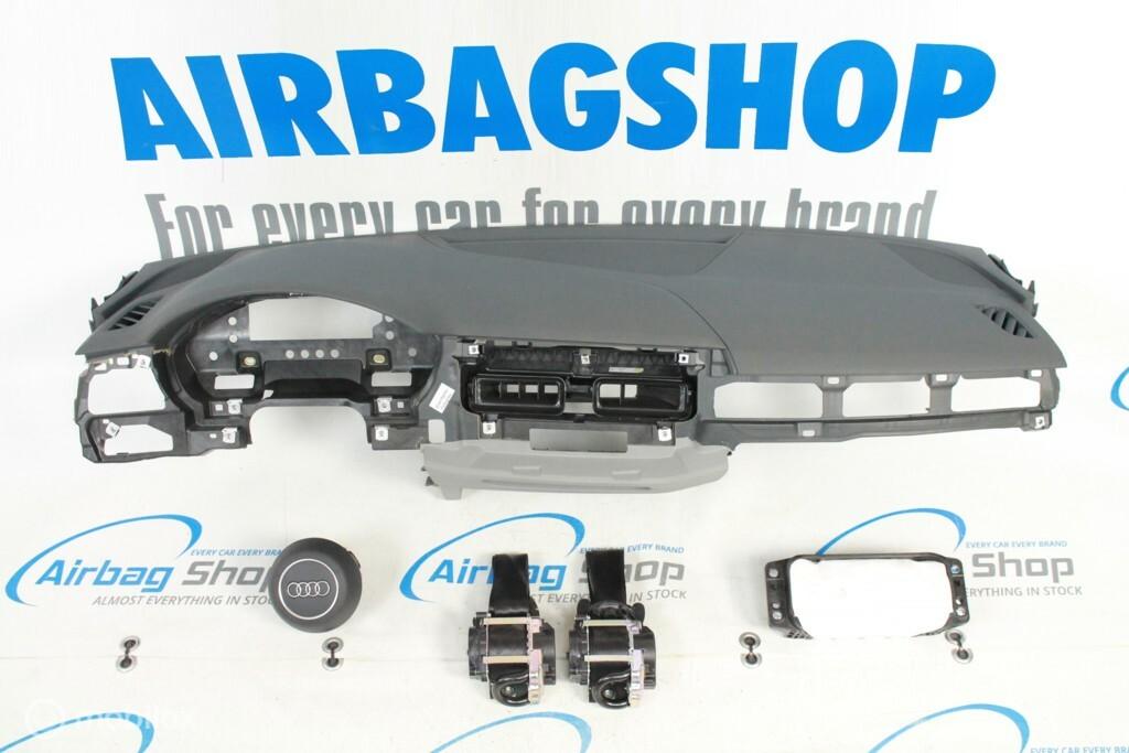 Airbag set Dashboard 3 spaak licht grijs Audi A5 2016-...., Gebruikt, Ophalen of Verzenden