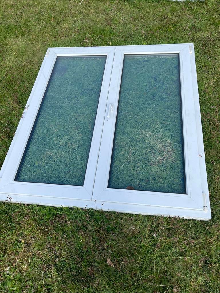 7 Witte PVC ramen apart verkrijgbaar, in goede staat, Doe-het-zelf en Bouw, Ophalen, Dubbelglas