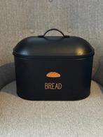 Zwarte broodtrommel bread - brooddoos - brood bewaardoos, Ophalen of Verzenden
