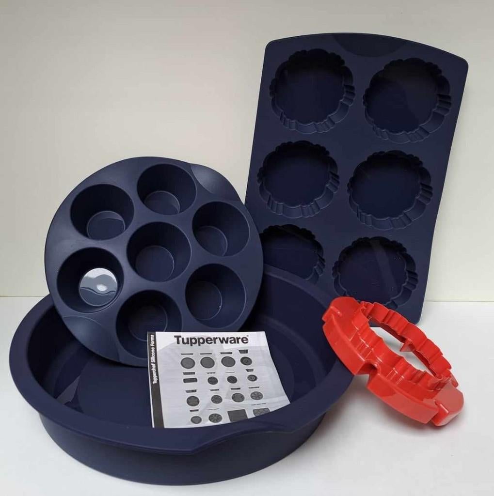 Tupperware™ « Multiflex - Tartelette - Muffin - Princess », Maison & Meubles, Cuisine| Tupperware, Neuf, Autres types, Bleu, Rouge