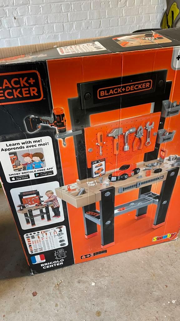 Établi Bricolo Center Black+Decker Smoby, Kinderen en Baby's, Speelgoed | Speeltafels, Gebruikt, Ophalen