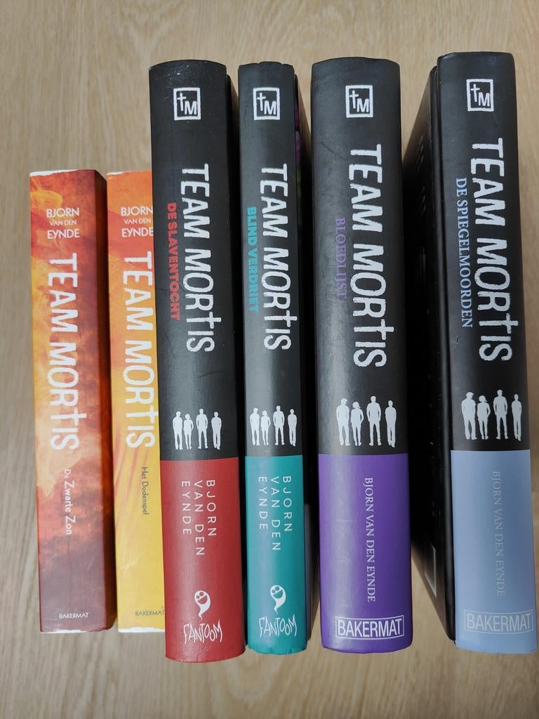 Set 6 boeken Team Mortis, Boeken, Ophalen of Verzenden, Zo goed als nieuw, Bjorn van den Eynde, Fictie