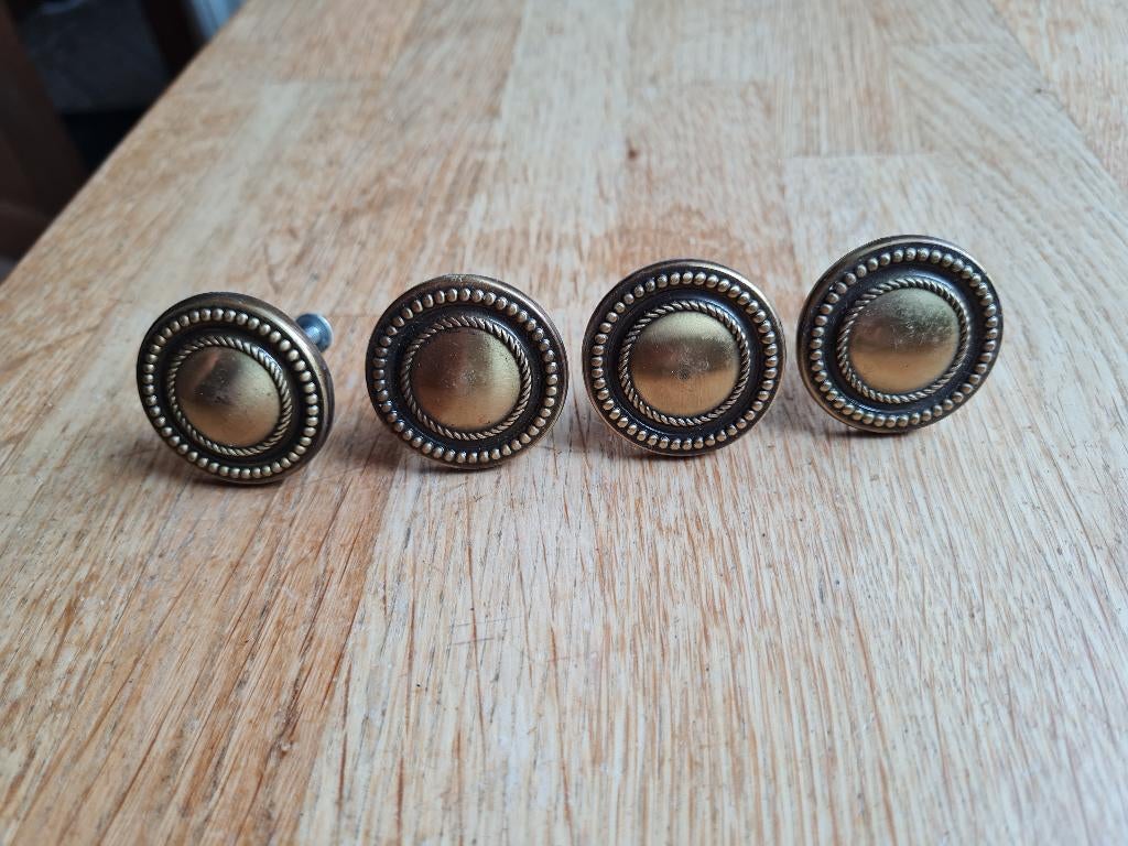 Quatre poignées de tiroir en cuivre, Enlèvement ou Envoi