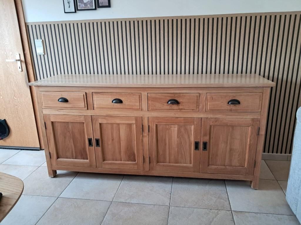 Dressoir in teak, Teck, Avec tablette(s), 150 à 200 cm, Comme neuf