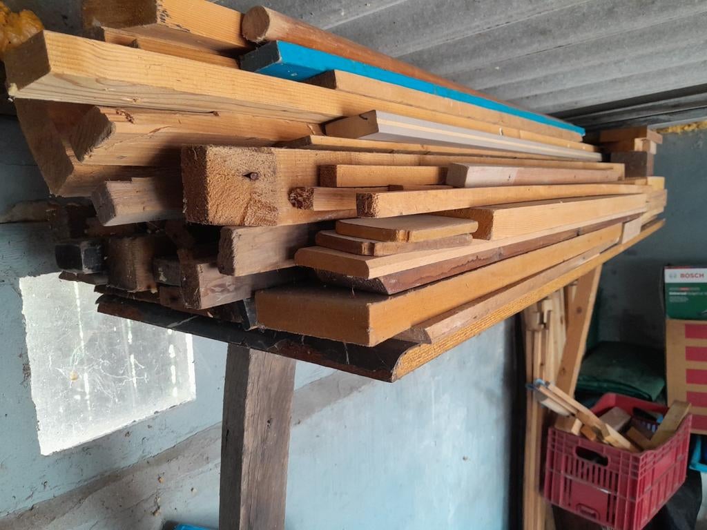 GRATIS ophalen! Allerlei afvalhout!, Ophalen, Zo goed als nieuw, Minder dan 200 cm, Plank