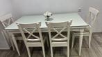 Table à manger Ikea +  7 chaises, Enlèvement
