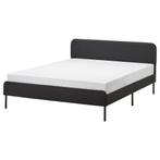 Ikea SLATTUM bed + ABYGDA matras (140x200), Huis en Inrichting, Ophalen, Gebruikt, 140 cm, Twijfelaar