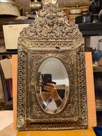 Miroir ancien porte brosse, Antiquités & Art, Enlèvement, Rectangulaire, Moins de 100 cm