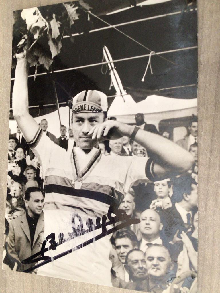 Wielerkaart 1963 wk team groene leeuw benoni beheyt signe, Verzenden, Zo goed als nieuw