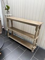 Sidetable ( grijze kleur), Ophalen, 100 tot 150 cm, Zo goed als nieuw, Overige houtsoorten