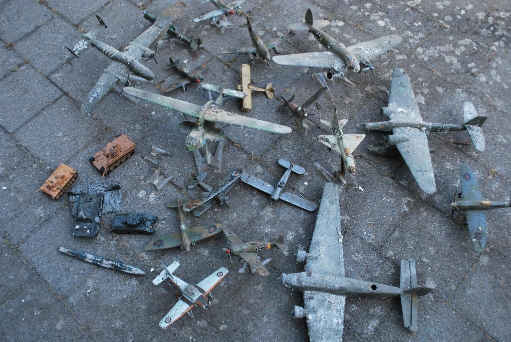 oude model vliegtuigen, Ophalen, Gebruikt