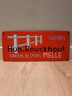 Oud emaille bord Melle sporttereinen Rouckhout, Verzamelen, Ophalen