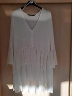 Mooie witte tuniek/kleedje L, Kleding | Dames, Blouses en Tunieken, Maat 42/44 (L), Ophalen of Verzenden, Zo goed als nieuw, Wit