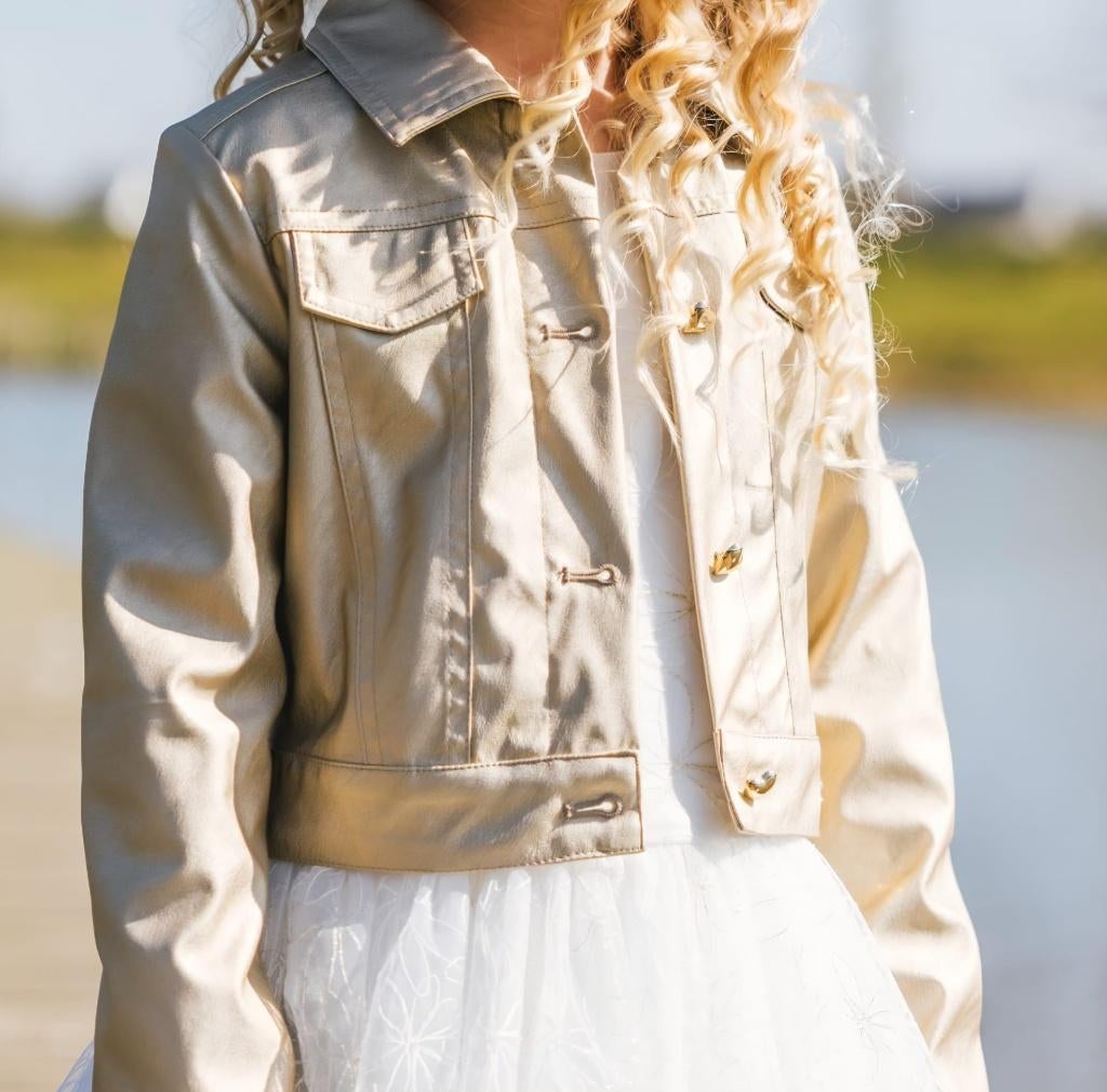 Comunniekleedje, Kinderen en Baby's, Kinderkleding | Maat 134, Ophalen, GYMP., Meisje, Nieuw