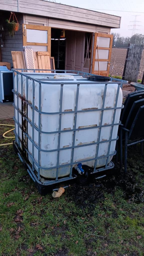 Container/ Cuve 1000 liter/ superprijs !!, Tuin en Terras, Regentonnen, Ophalen