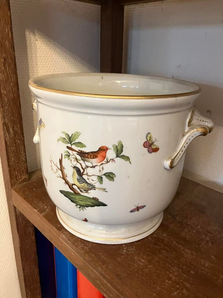 Vase/pot ancien avec oiseau, Enlèvement, Utilisé