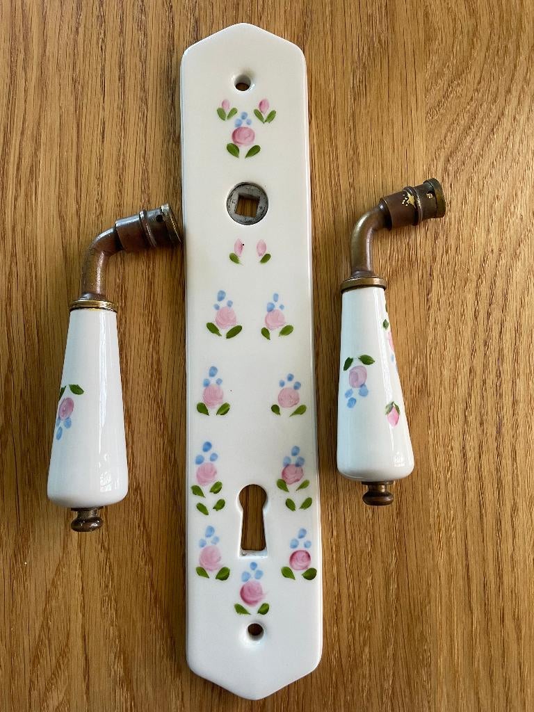 poignée de porte en porcelaine de Limoges, Bricolage & Construction, Serrurerie de bâtiment & Dispositif de fermeture, Comme neuf