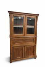 Antieke houten vitrinekast / buffetkast, Huis en Inrichting, Ophalen