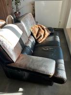 Tweezit lederen sofa, Ophalen, Gebruikt, 100 tot 125 cm, 150 tot 200 cm