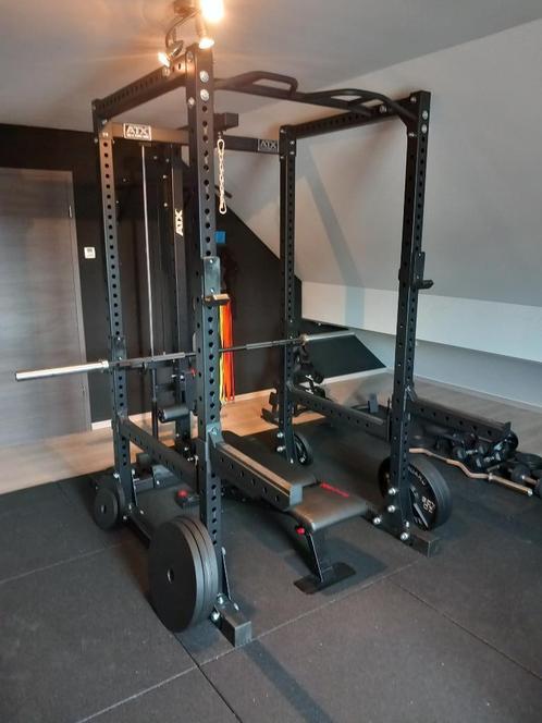 ATX Power Rack PRX-770 + Lat Pullley + accessoires, Sport en Fitness, Fitnessmaterialen, Zo goed als nieuw, Overige typen, Armen