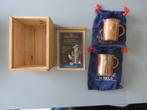 box with two Navy Rum Rations Cups, Verzamelen, Glas en Drinkglazen, Ophalen of Verzenden, Zo goed als nieuw, Borrel- of Shotglas