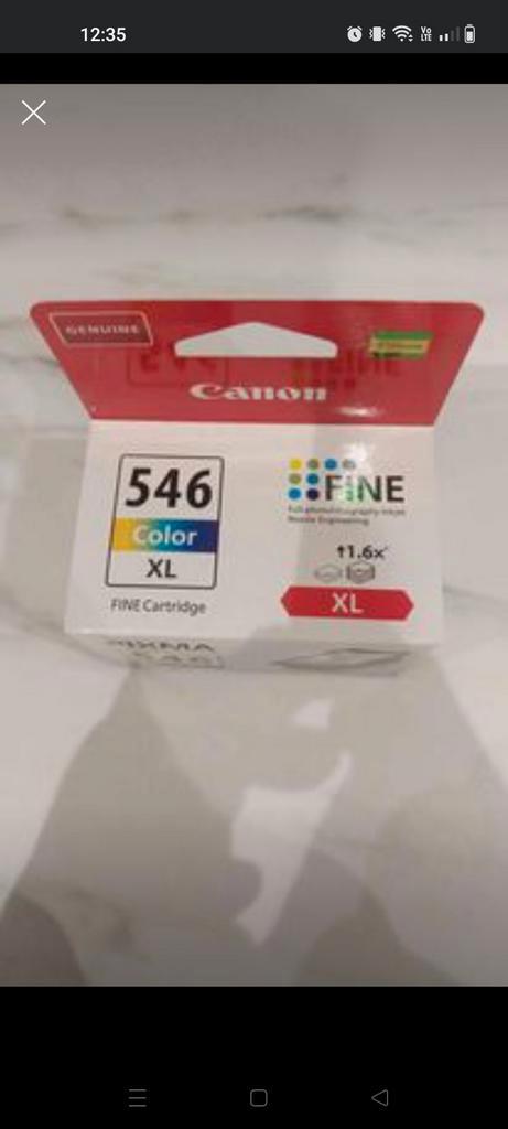 Canon PIXMA 546 XL, Informatique & Logiciels, Fournitures d'imprimante, Comme neuf, Enlèvement ou Envoi