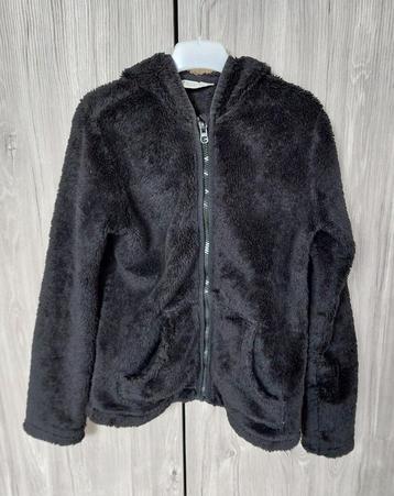 Pull noir chaud avec oreilles d'ours - taille 134/140 - H&M