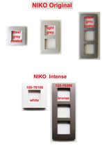 Plaques de recouvrement NIKO Original et Intense