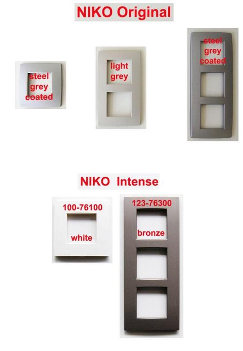 Plaques de recouvrement NIKO Original et Intense, Bricolage & Construction, Électricité & Câbles, Comme neuf, Enlèvement ou Envoi