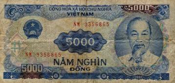 Vietnam - 5000 dong - 1991 beschikbaar voor biedingen