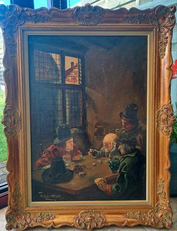 Olieverf schilderij 1964  beschikbaar voor biedingen