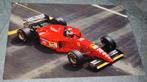 Formule 1 poster Ferrari 412 T2 Berger 1995 F1, Ophalen of Verzenden, Gebruikt, Auto's