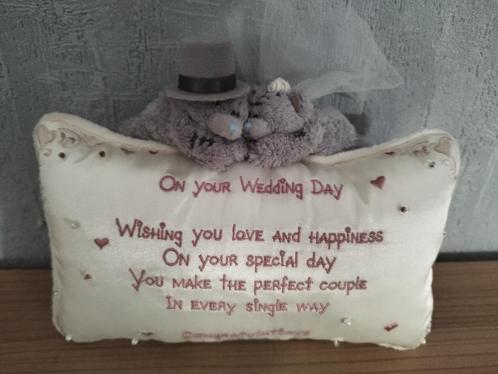 Trouwkussentje met wensen op van me to you beertjes, Verzamelen, Beren en Cherished Teddies, Nieuw, Me To You, Ophalen