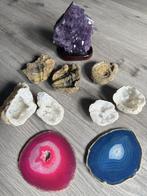 Fossiles Ammonites/Trilobites et pierres semi-précieuses-40€, Enlèvement ou Envoi, Minéral